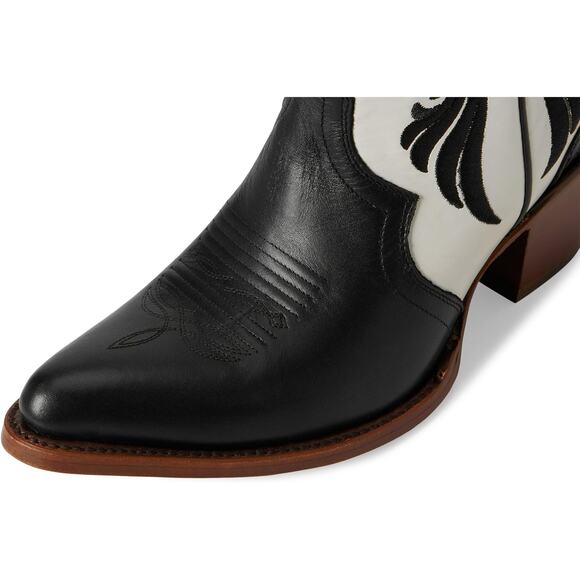 Ariat Antonia Embroidered Pull On Western Womens Boot Black White US 8 NWT - Picture 5 of 8